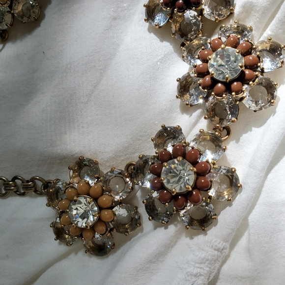 J.Crew Glass Flower Statement Necklace - Picture 4 of 4